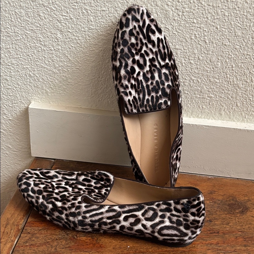 Veronica Beard Animal Print Loafers